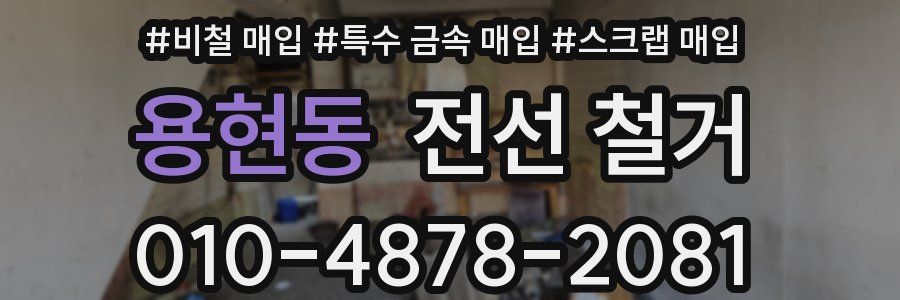 용현동 전선 철거