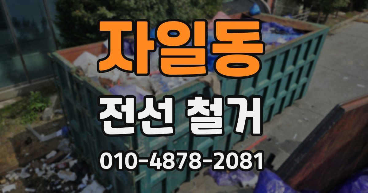 자일동 전선 철거