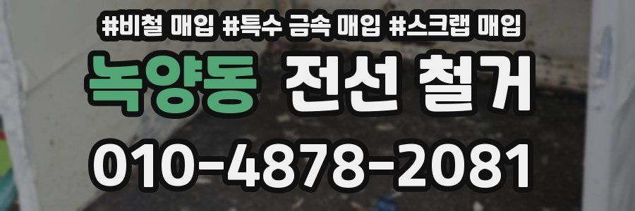 녹양동 전선 철거