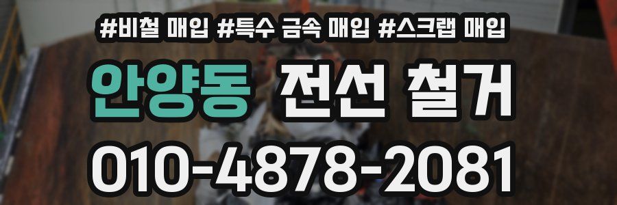 안양동 전선 철거