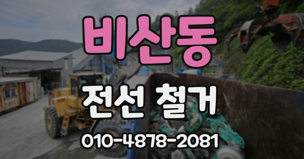 비산동 전선 철거