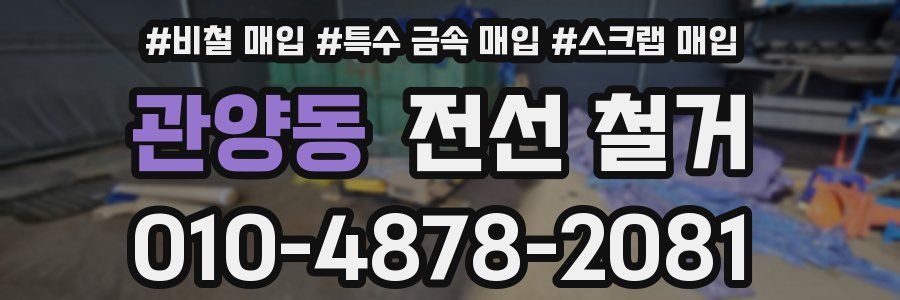 관양동 전선 철거