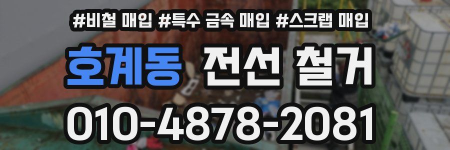 호계동 전선 철거