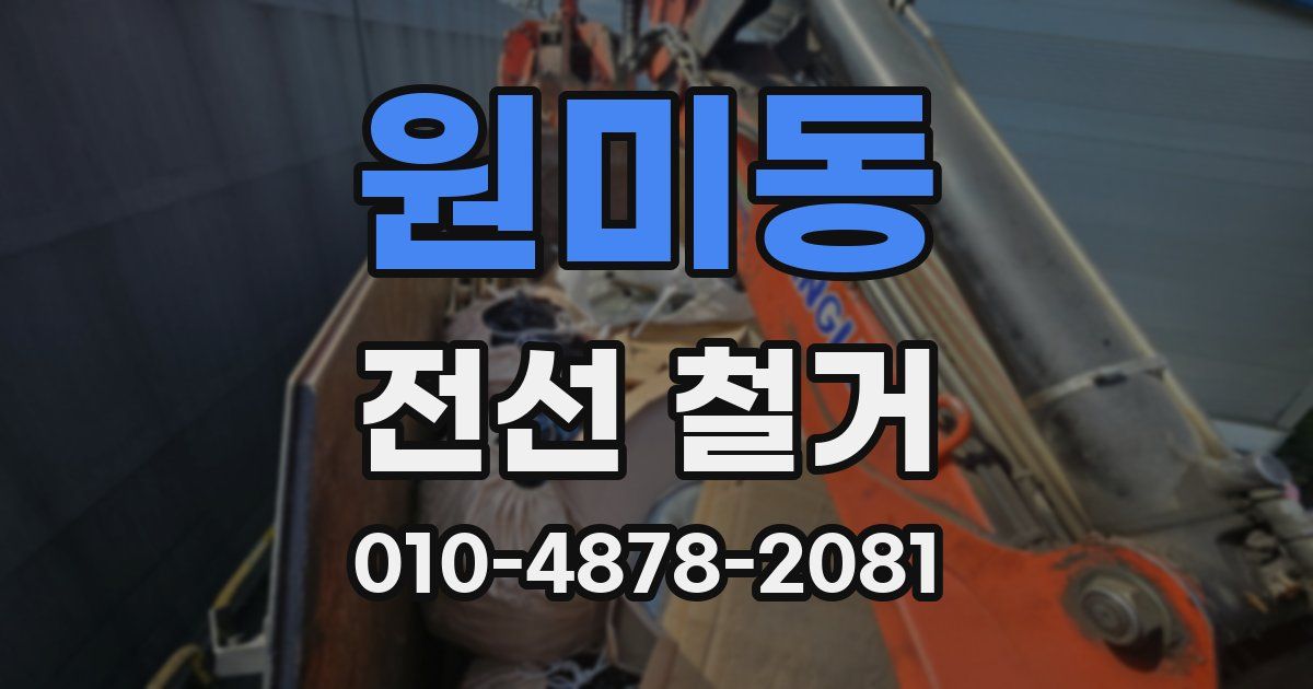 원미동 전선 철거