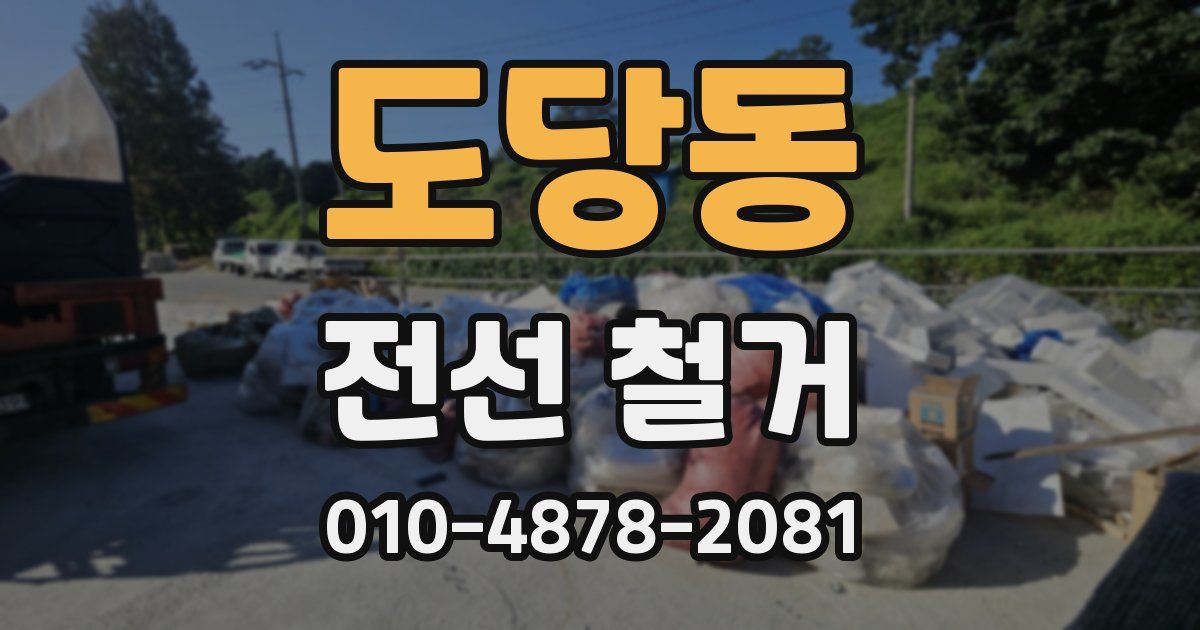 도당동 전선 철거