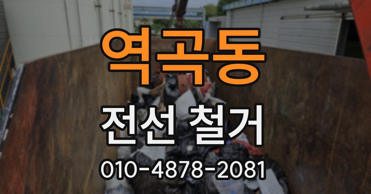 역곡동 전선 철거