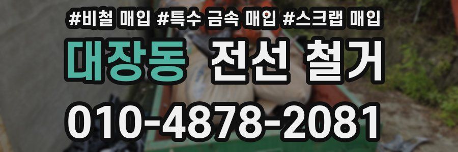 대장동 전선 철거