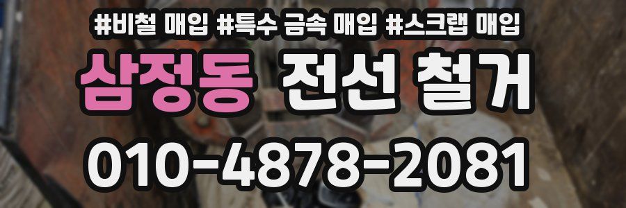 삼정동 전선 철거