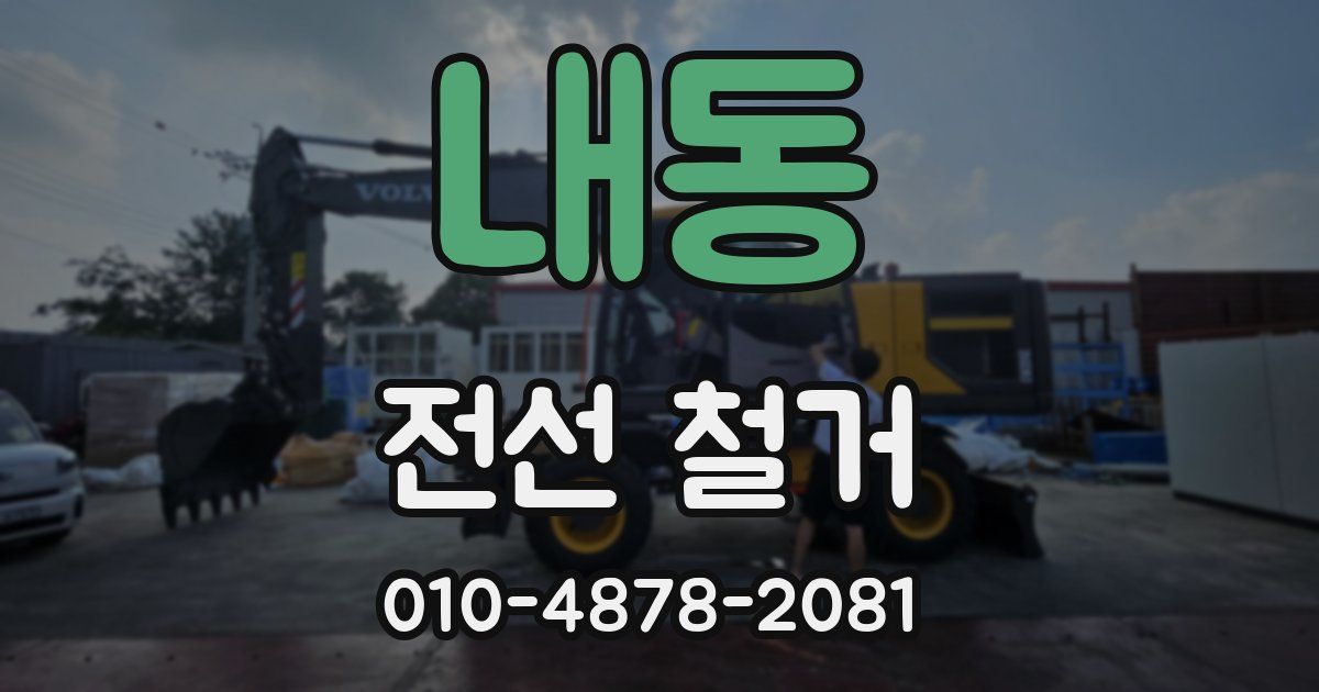 내동 전선 철거
