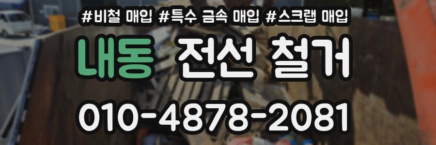 내동 전선 철거