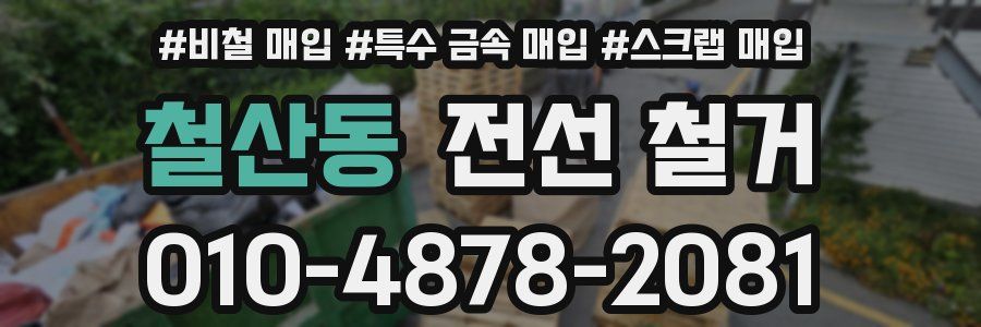 철산동 전선 철거