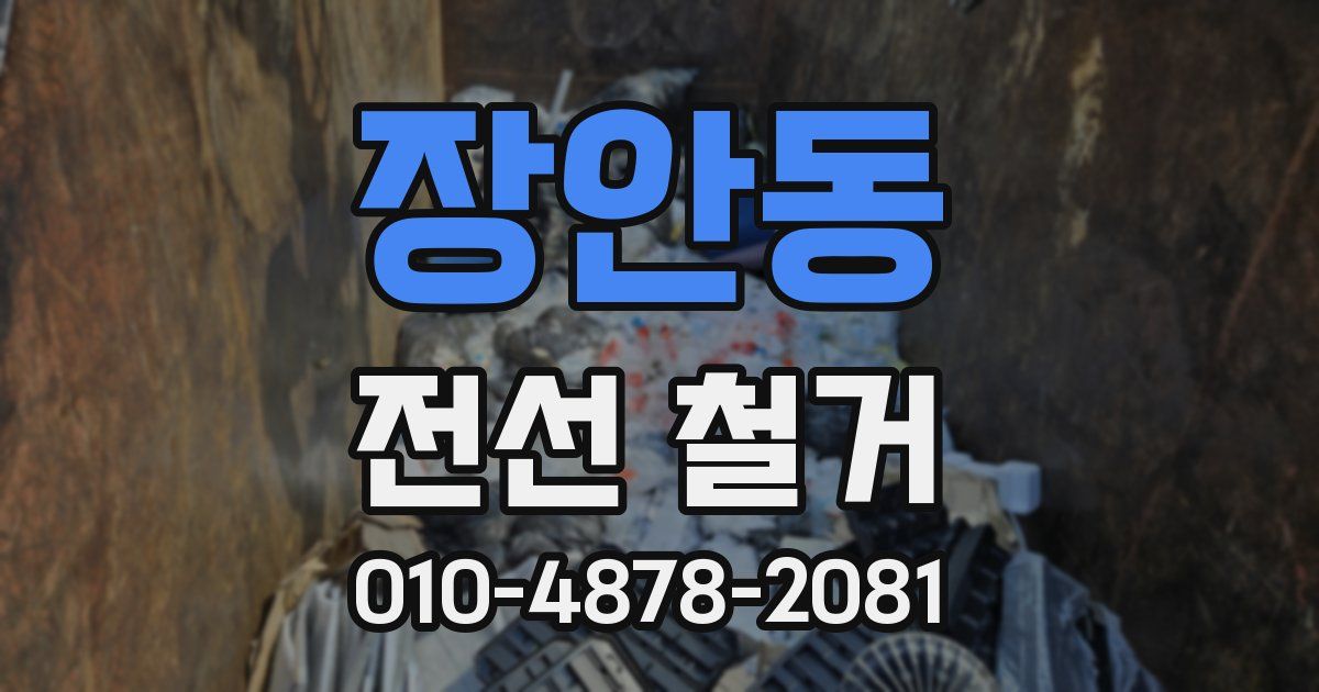 장안동 전선 철거