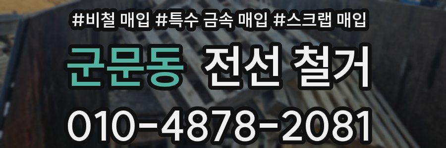 군문동 전선 철거