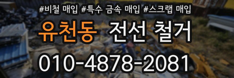 유천동 전선 철거
