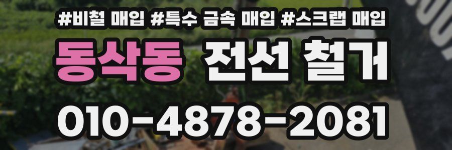 동삭동 전선 철거
