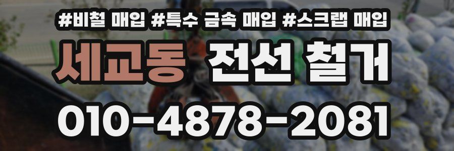 세교동 전선 철거