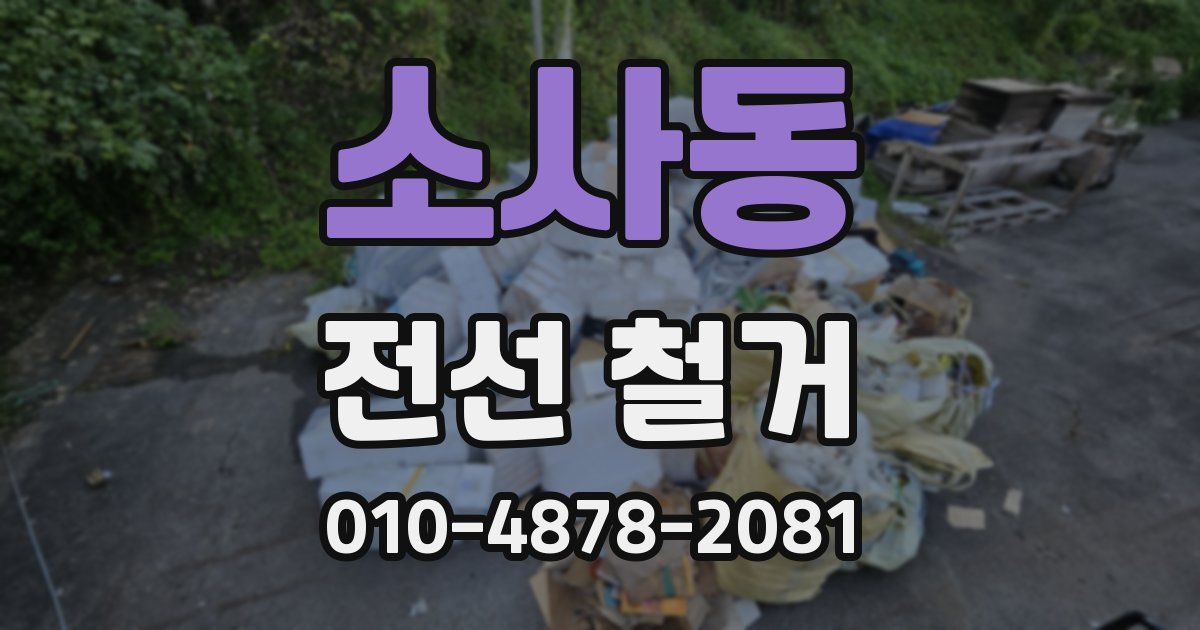 소사동 전선 철거