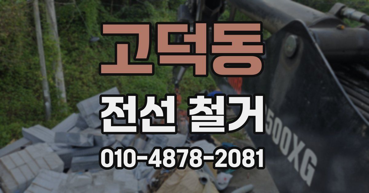 고덕동 전선 철거