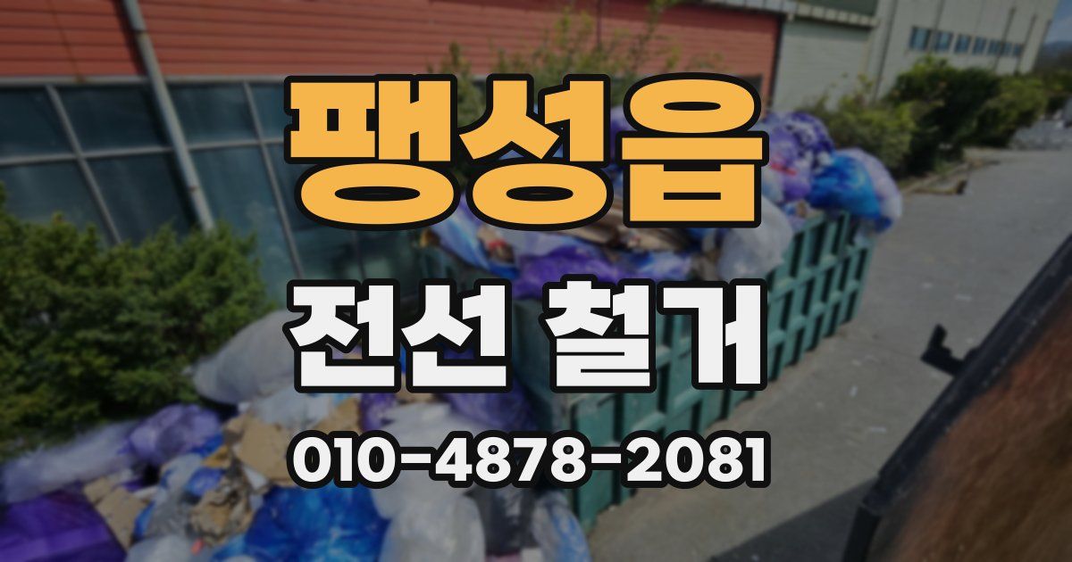 팽성읍 전선 철거