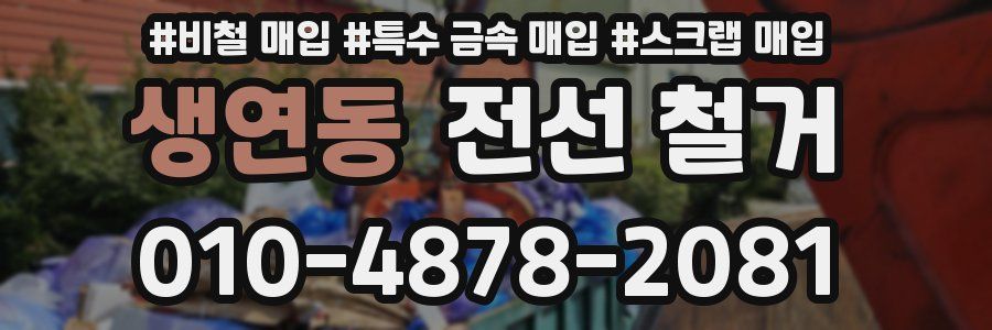 생연동 전선 철거