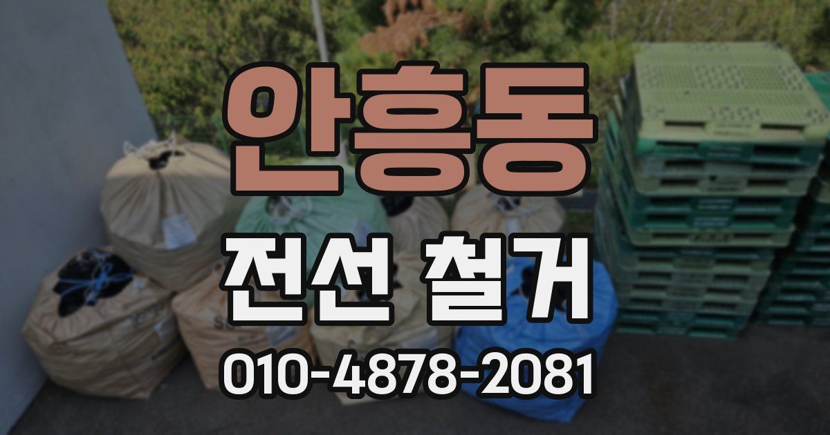 안흥동 전선 철거