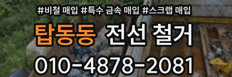 탑동동 전선 철거