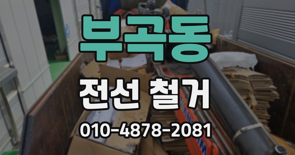 부곡동 전선 철거