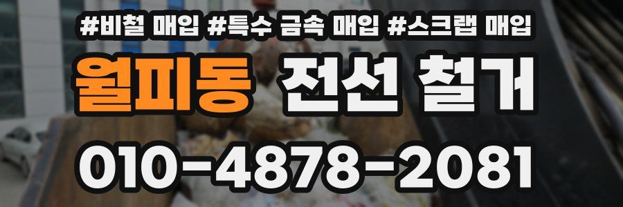 월피동 전선 철거
