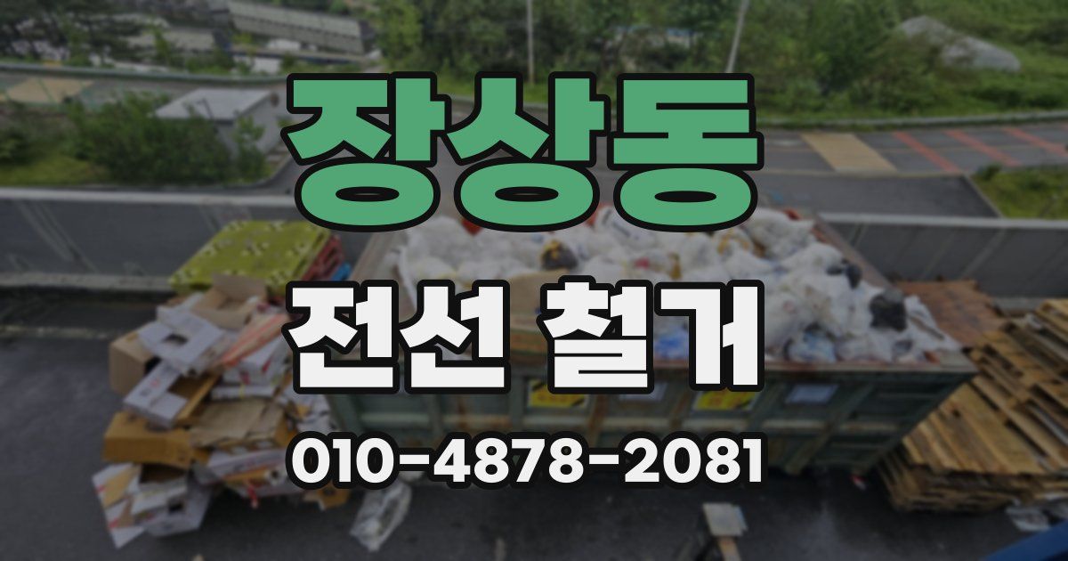 장상동 전선 철거