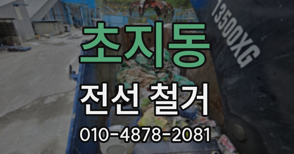 초지동 전선 철거