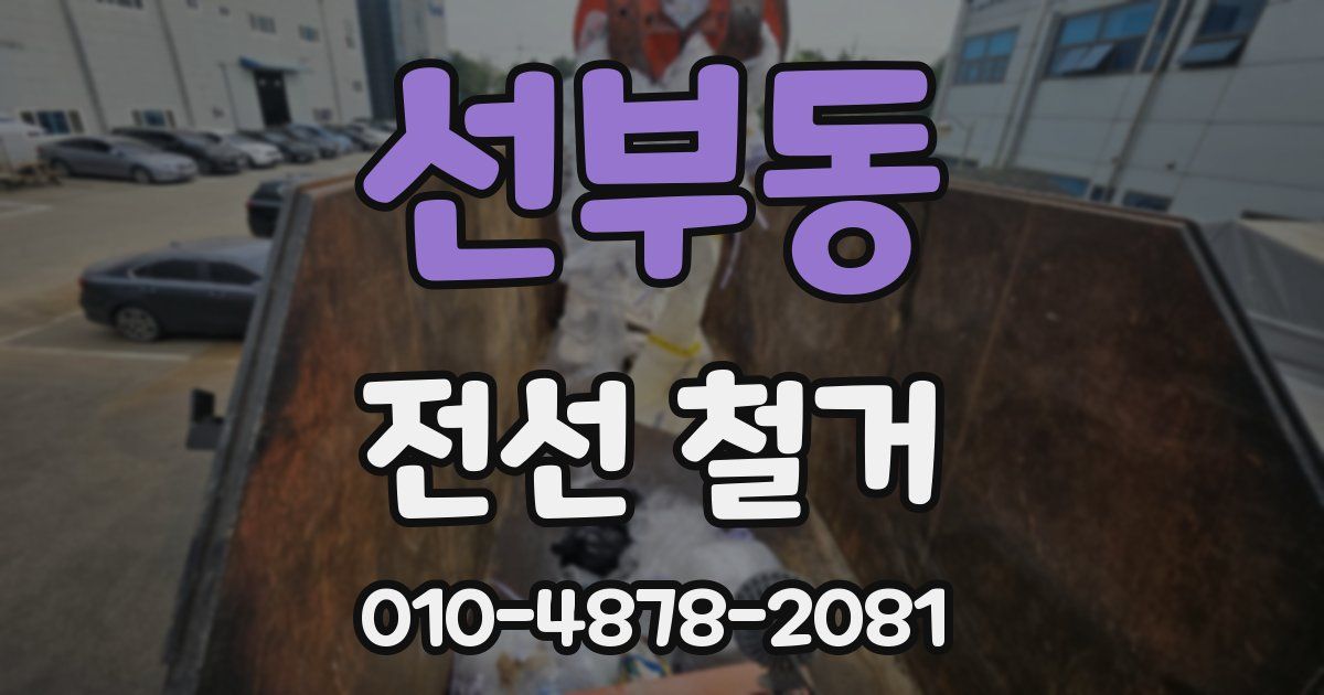 선부동 전선 철거
