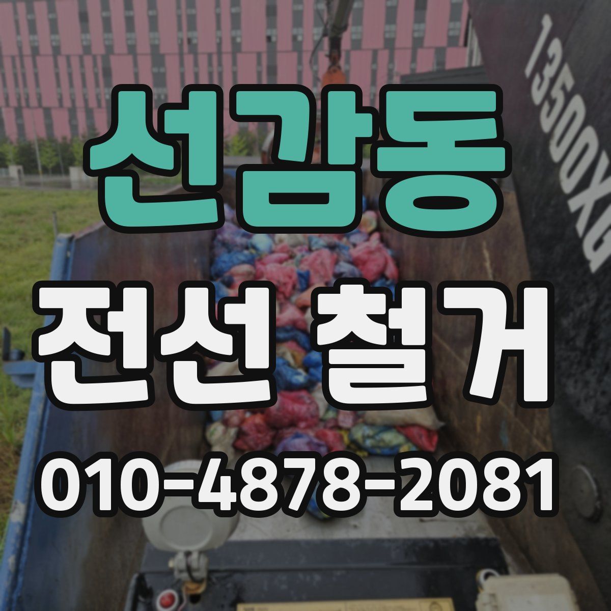 선감동 전선 철거
