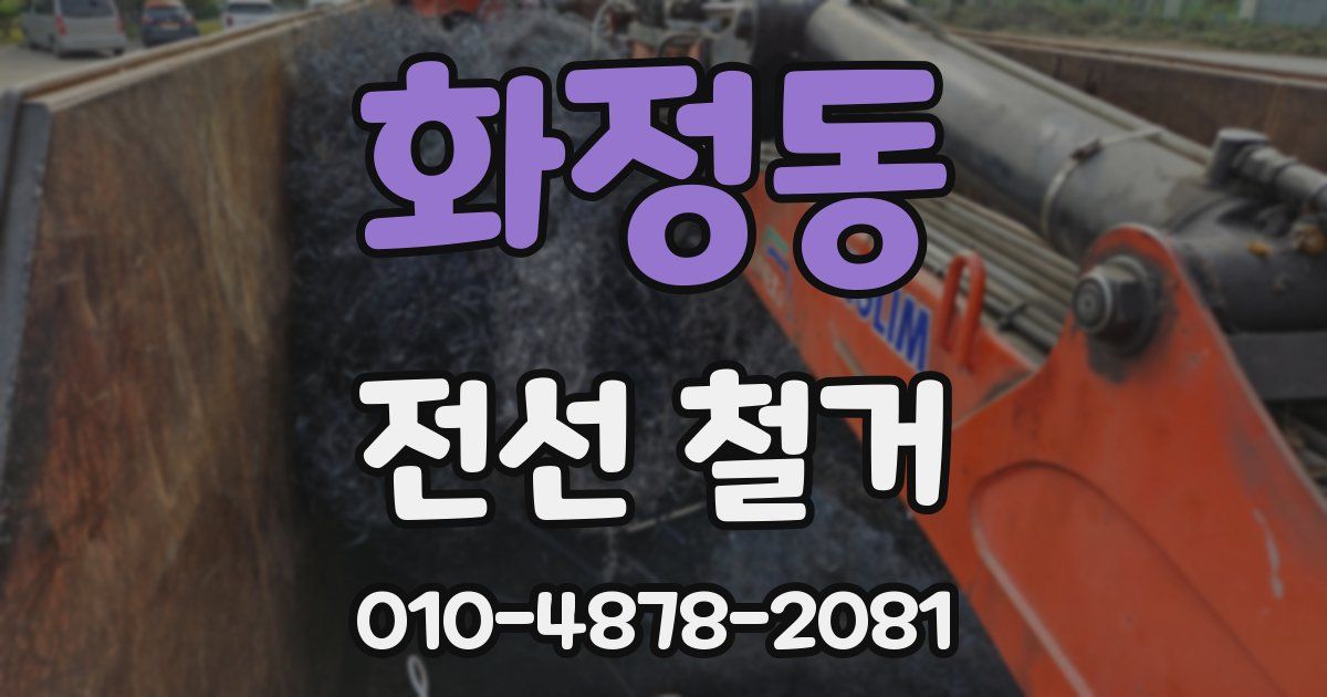 화정동 전선 철거
