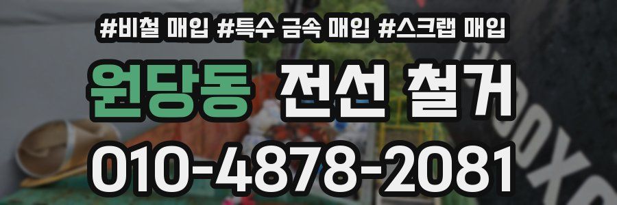 원당동 전선 철거