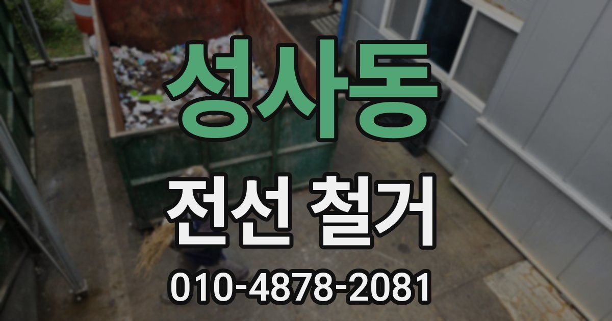 성사동 전선 철거
