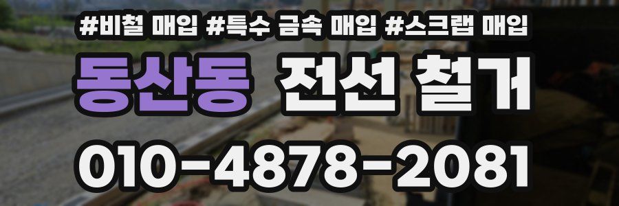 동산동 전선 철거