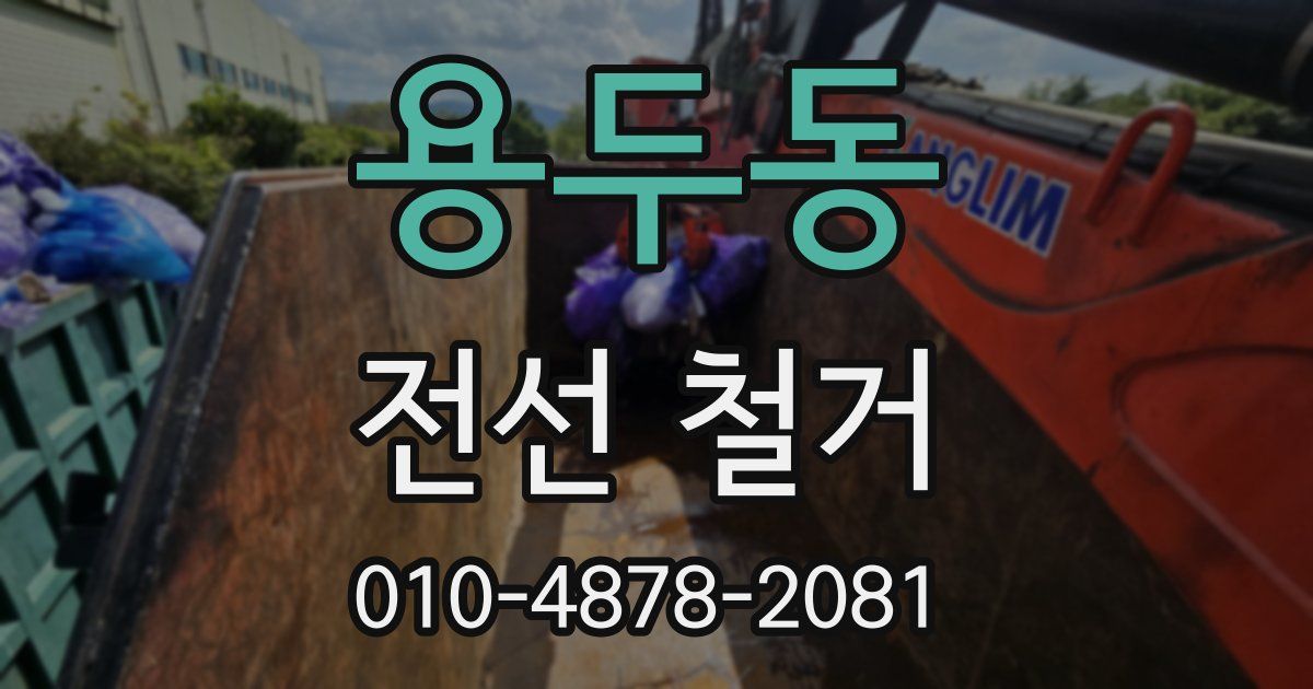 용두동 전선 철거