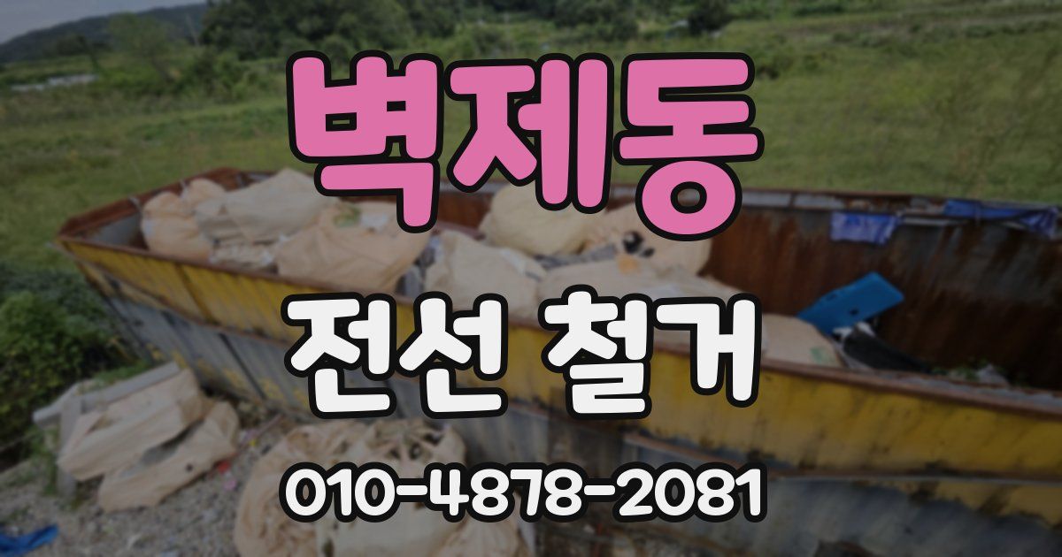벽제동 전선 철거