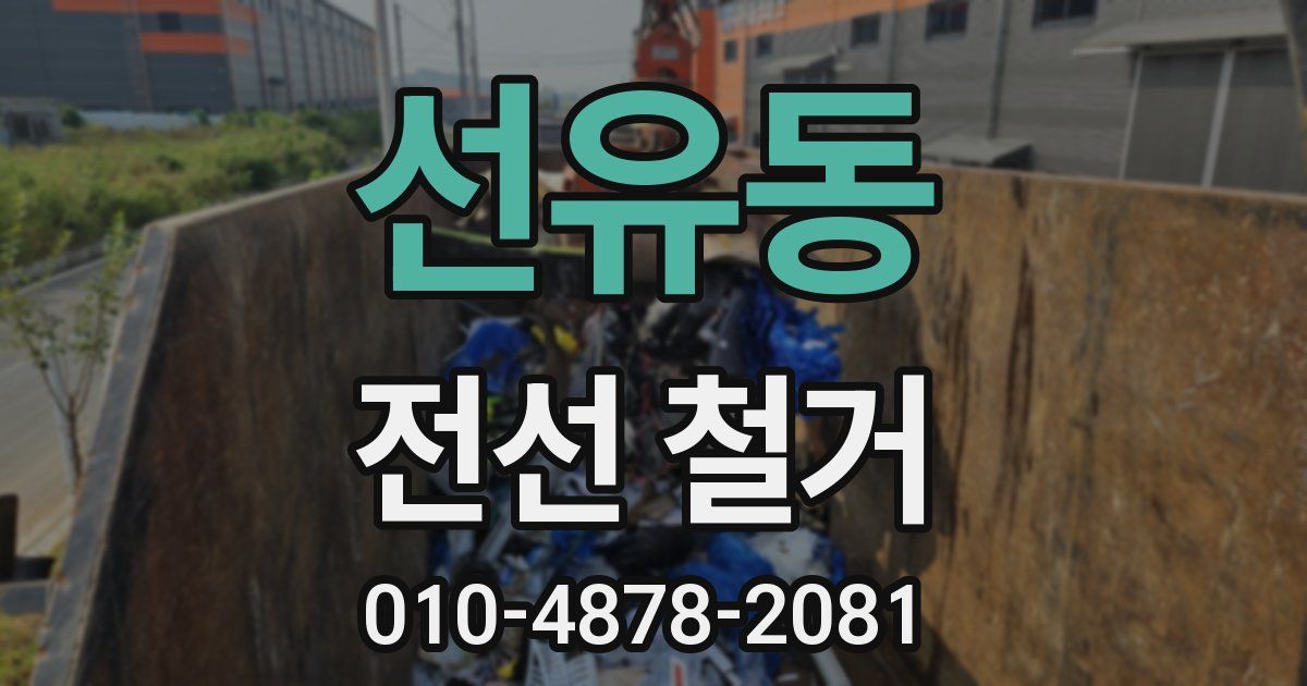선유동 전선 철거