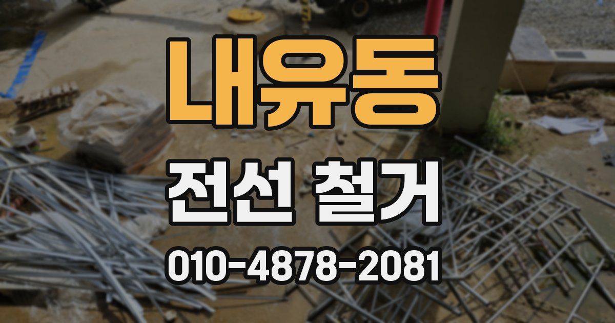 내유동 전선 철거