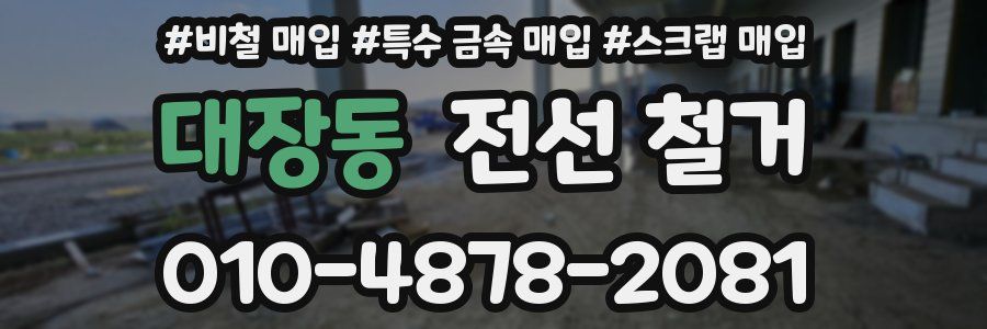 대장동 전선 철거