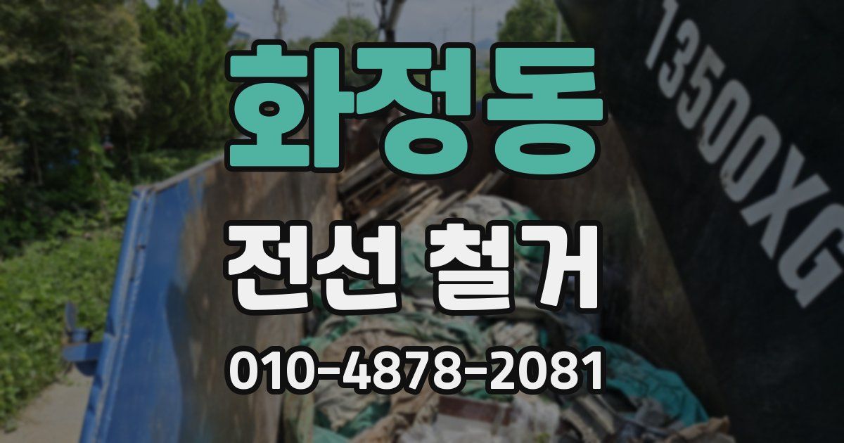 화정동 전선 철거