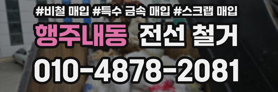 행주내동 전선 철거