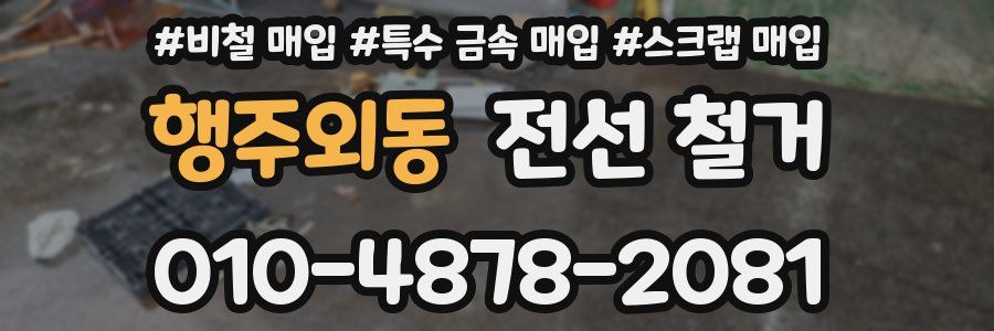 행주외동 전선 철거