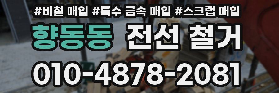 향동동 전선 철거