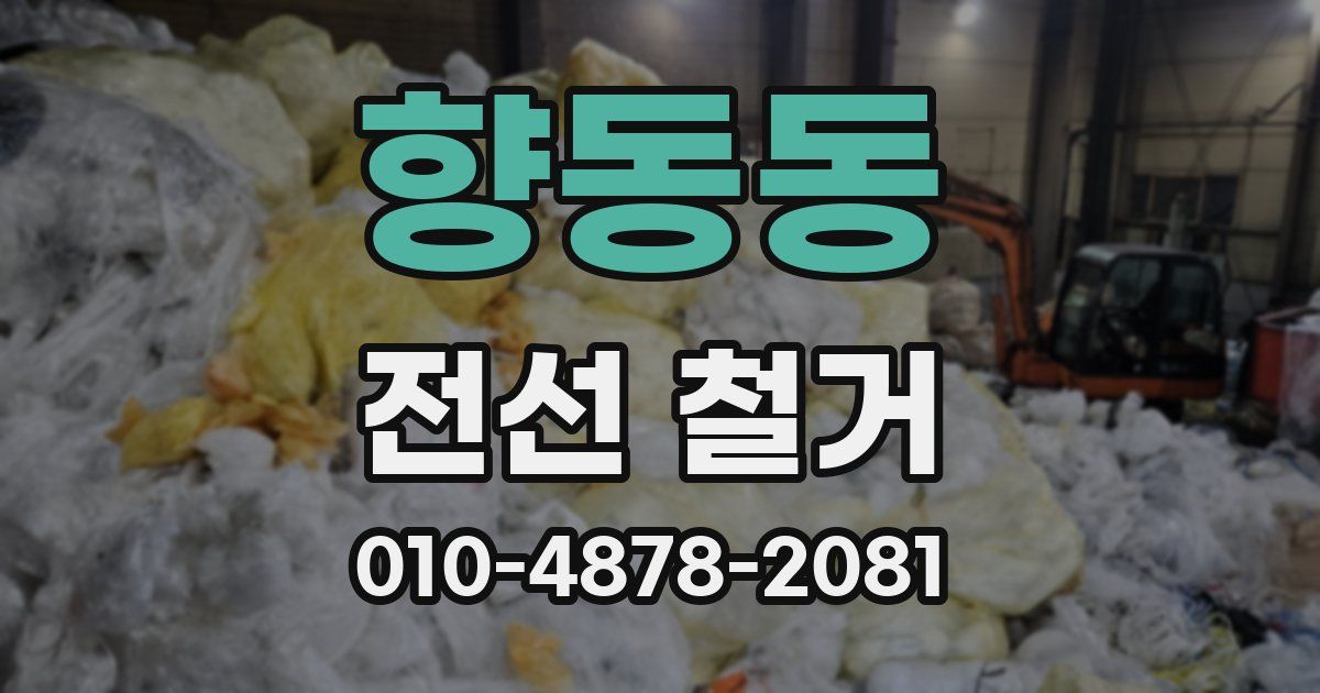 향동동 전선 철거