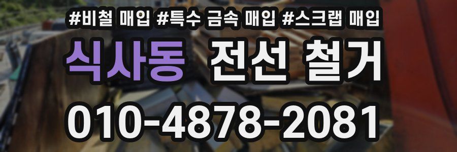 식사동 전선 철거