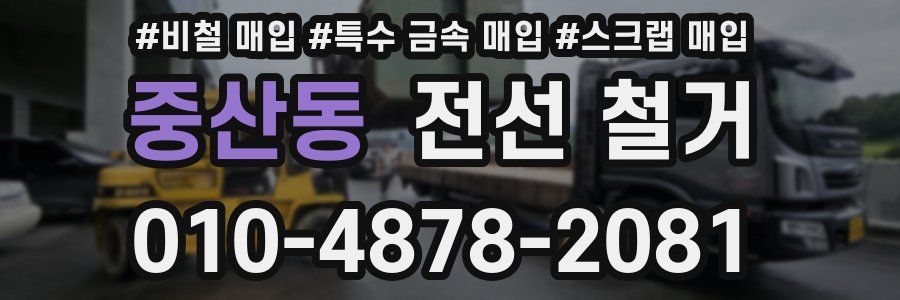 중산동 전선 철거