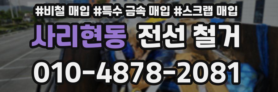 사리현동 전선 철거