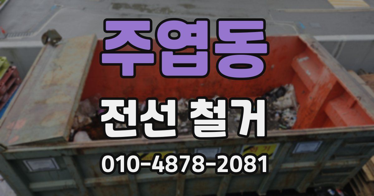 주엽동 전선 철거